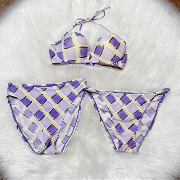 Vintage Victorias Secret Bikini Swimsuit Set 90s - Picture 1 of 12